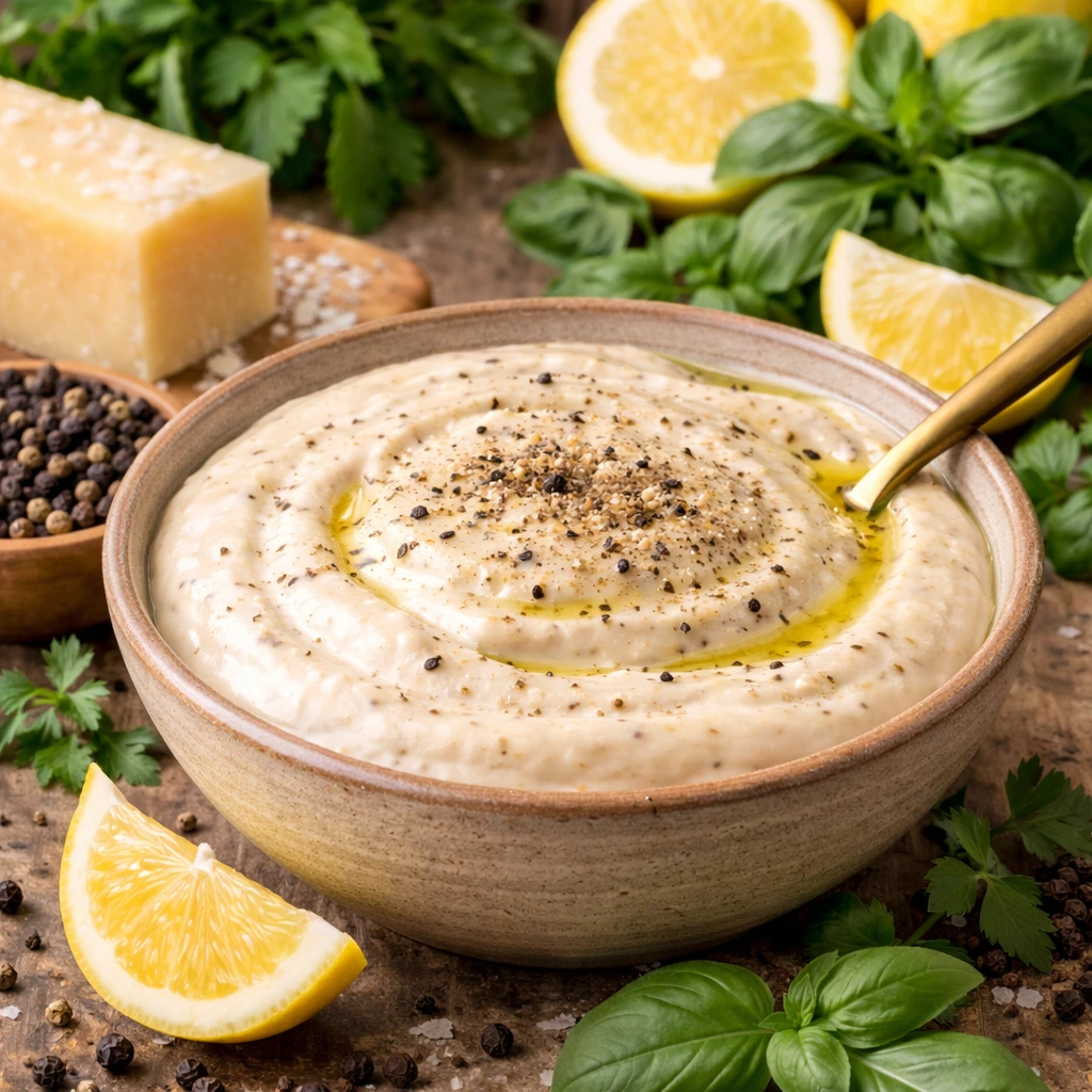 Velouté de Parmesan au Poivre Noir Dressing & Dip