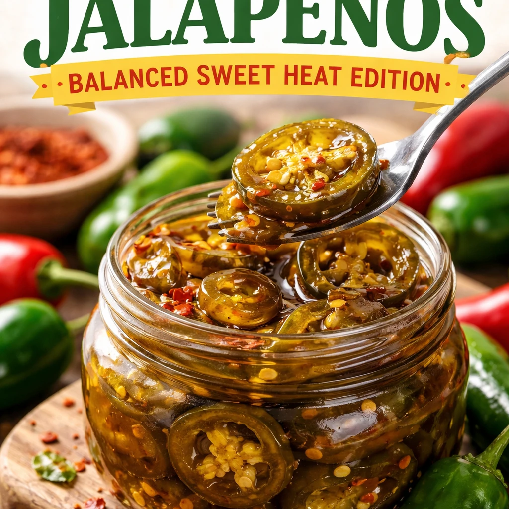 Candied Jalapenos in a Jar - Recipe cover photo