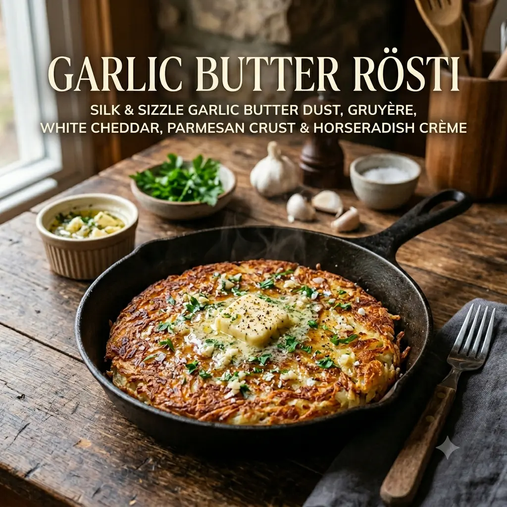 Chef George Garlic Butter Rösti in a bowl