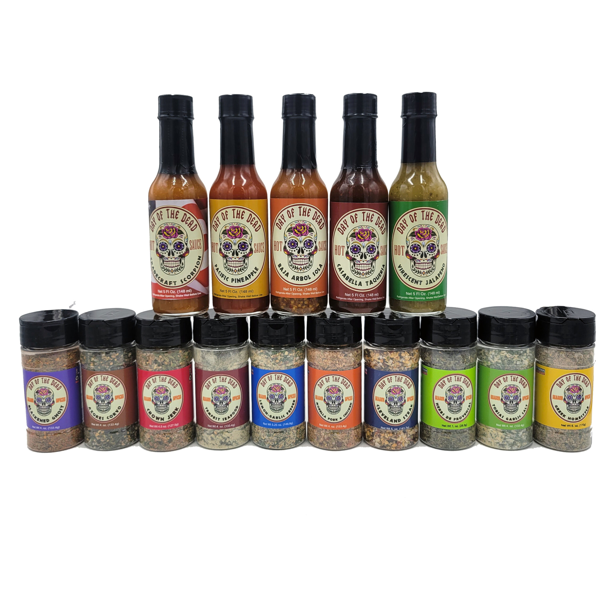 Bundle of PSI Legacy Food hot sauces and spice rubs